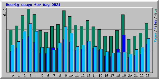 Hourly usage for May 2021